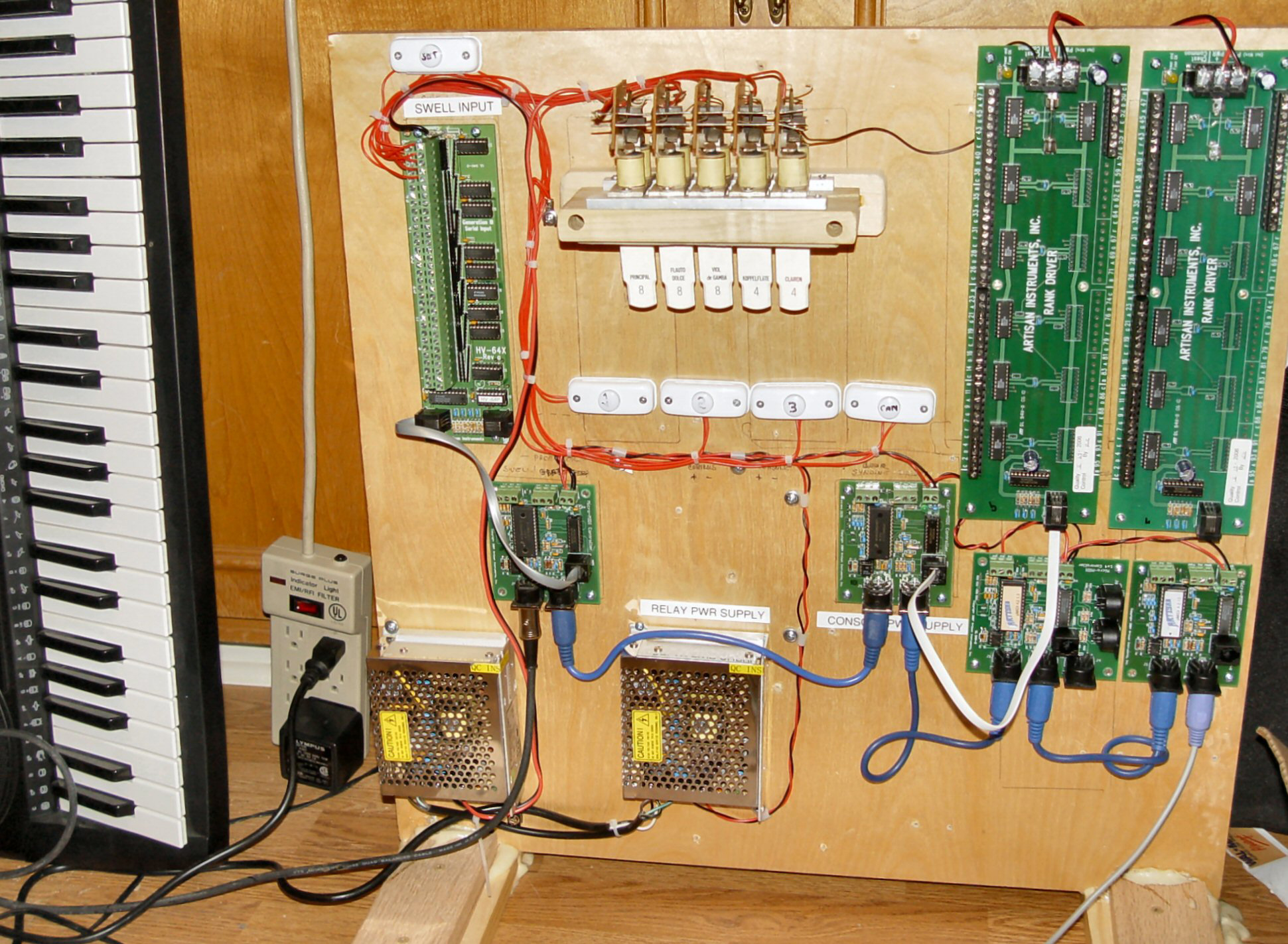 Virginia Residence Pipe Organ Project Relay page