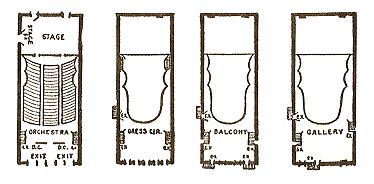 Click for a look at a plan of the auditorium of the first Orpheum Theatre, New Orleans